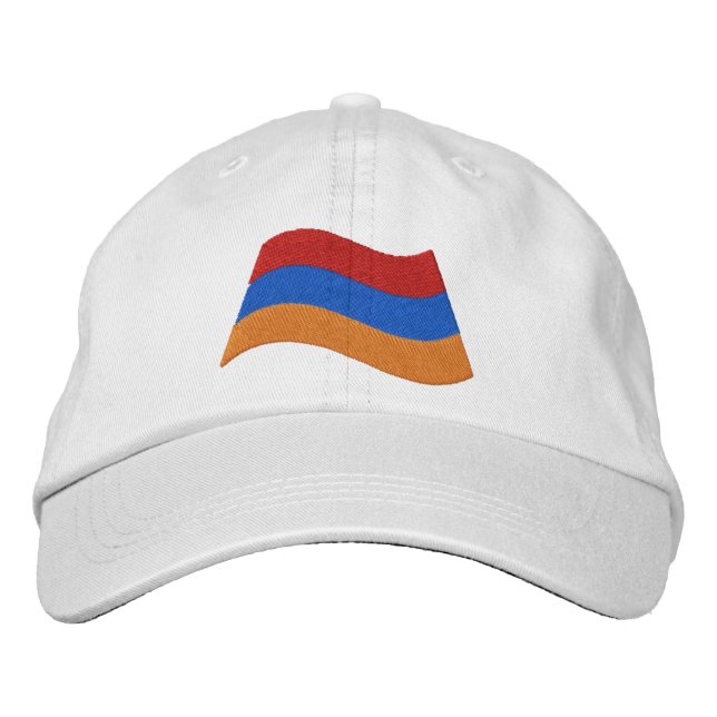 armenische Flagge Bestickte Kappe (Vorderseite)