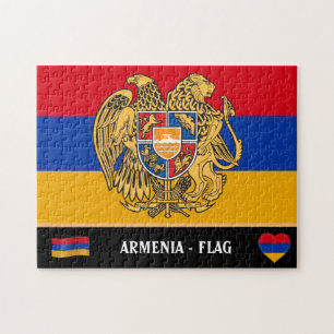 Armenische Flagge, Emblem und Armenien / Armenien