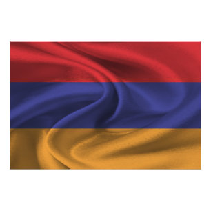 armenische Flagge Fotodruck