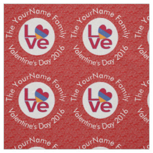 Armenische Flagge Herz LIEBE Rot Personalisierter  Stoff