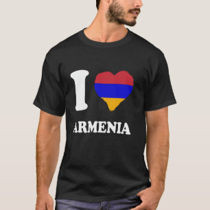 Armenische Flagge I Liebe Armenien Armenische Root T-Shirt