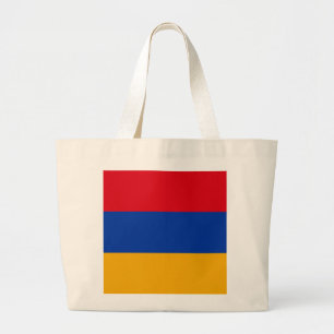 armenische Flagge Jumbo Stoffbeutel