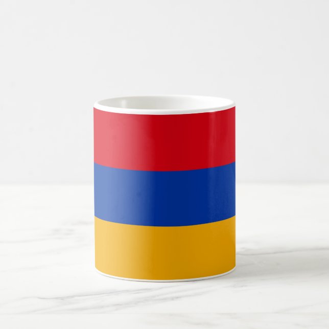 armenische Flagge Kaffeetasse (Mittel)