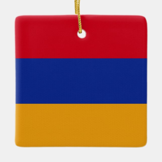 armenische Flagge Keramikornament (Vorderseite)