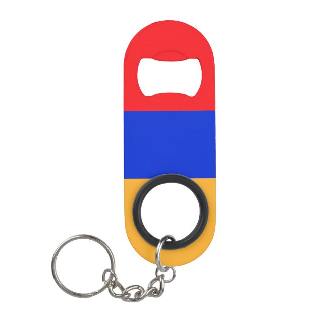 Armenische Flagge Mini Flaschenöffner (Vorderseite)