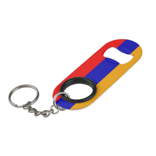 Armenische Flagge Mini-Flaschenöffner mit Schlüsse Mini Flaschenöffner
