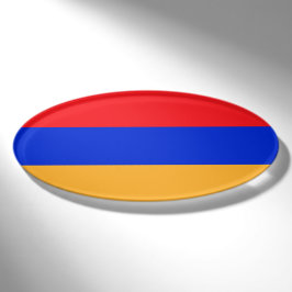 Armenische Flagge Namenschild