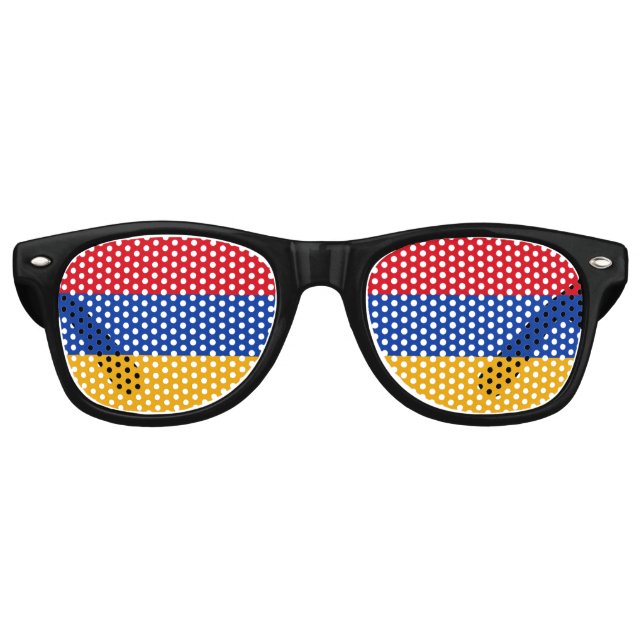 armenische Flagge Partybrille (Vorderseite)