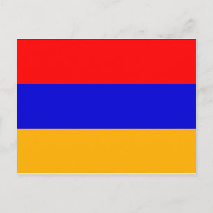 armenische Flagge Postkarte