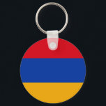 armenische Flagge Schlüsselanhänger<br><div class="desc">armenische Flagge</div>