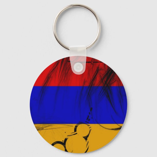 armenische Flagge Schlüsselanhänger (Vorderseite)