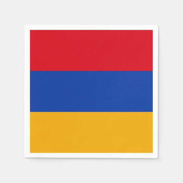armenische Flagge Serviette (Vorderseite)