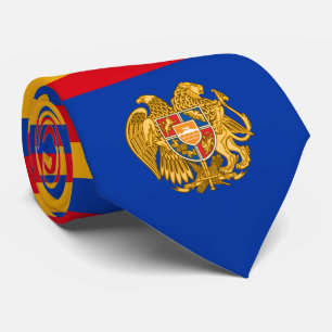 armenische Flagge und Wappen, Flagge Armeniens Krawatte