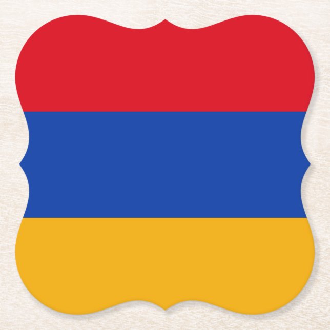 armenische Flagge Untersetzer (Vorderseite)