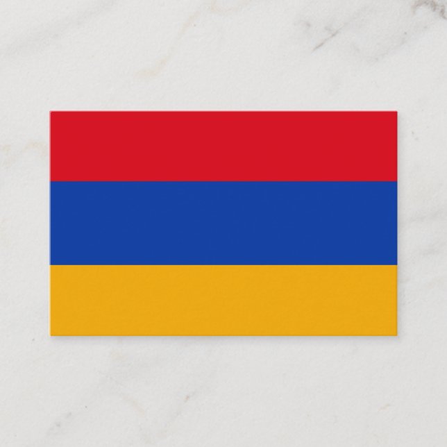 Armenische Flagge - Visitenkarte (Vorderseite)