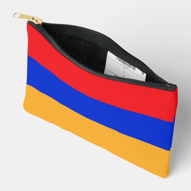 Armenische Flagge Zubehörtasche (Offen)