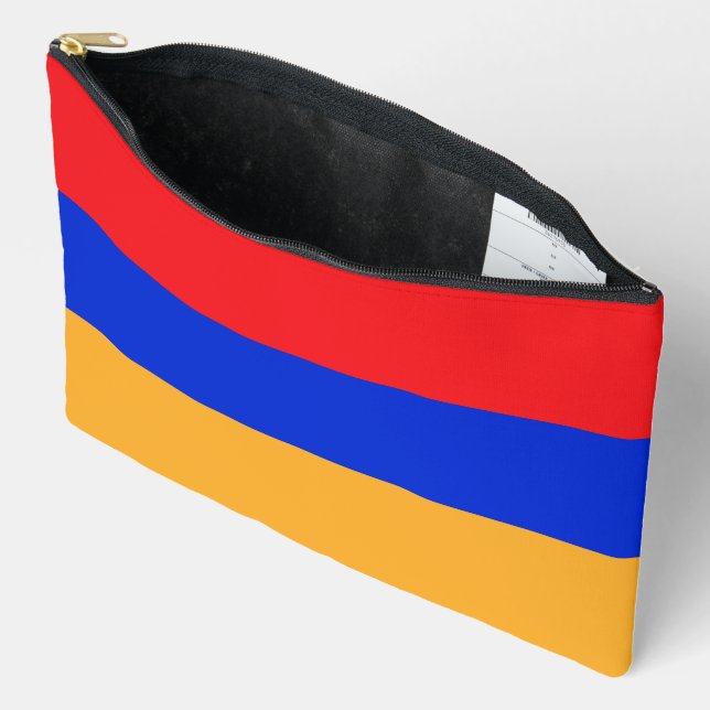 Armenische Flagge Zubehörtasche (Offen)