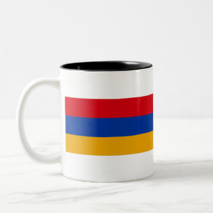 armenische Flagge Zweifarbige Tasse