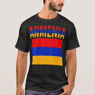 Armenische Geschenk Armenien Länderflagge VNeck1  T-Shirt