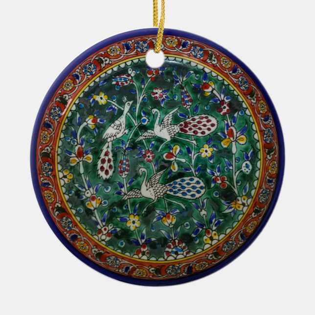 Armenische Keramik - Vogelschmuck Ornament (Vorne)