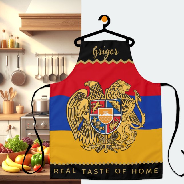 Armenische Koch Schürze, Küche, armenische Flagge Schürze (Armenia Flag Apron, Patriotic Kitchen)