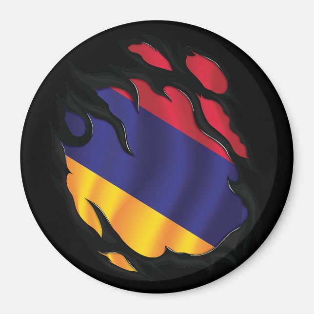 Armenische Rippfahne Magnet (Vorne)