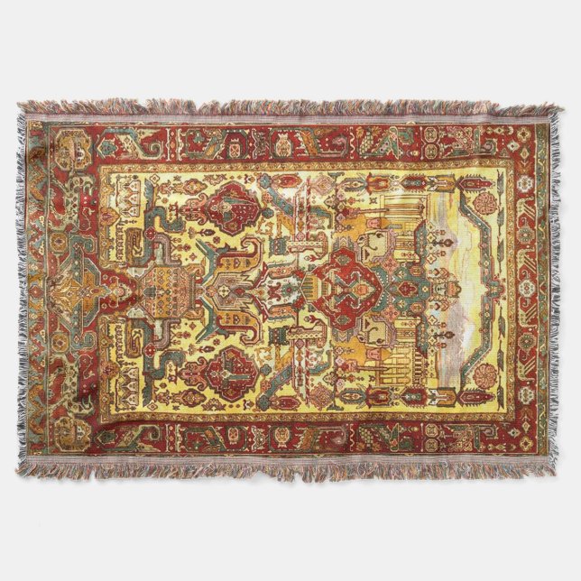 Armenische Tapisserie-Wolldecke/Wurfs-Decke Decke (Vorderseite)