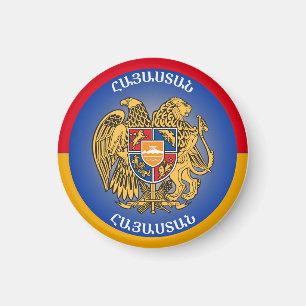Armenische Wappen-Zirkelform Magnet