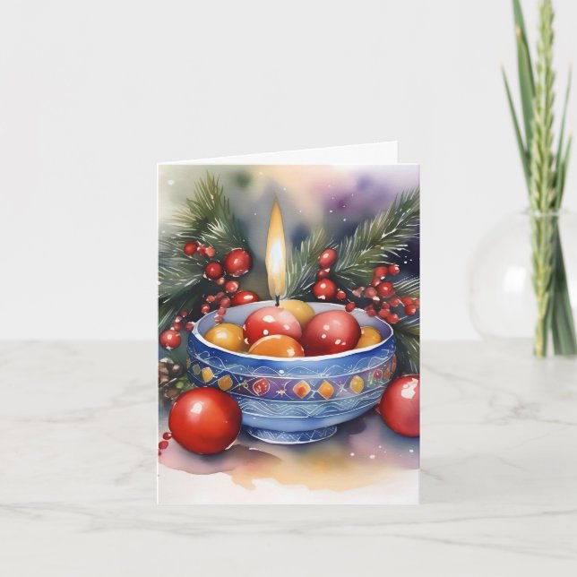 Armenische Weihnachten A - 6. Januar - Aquarell (Vorderseite)