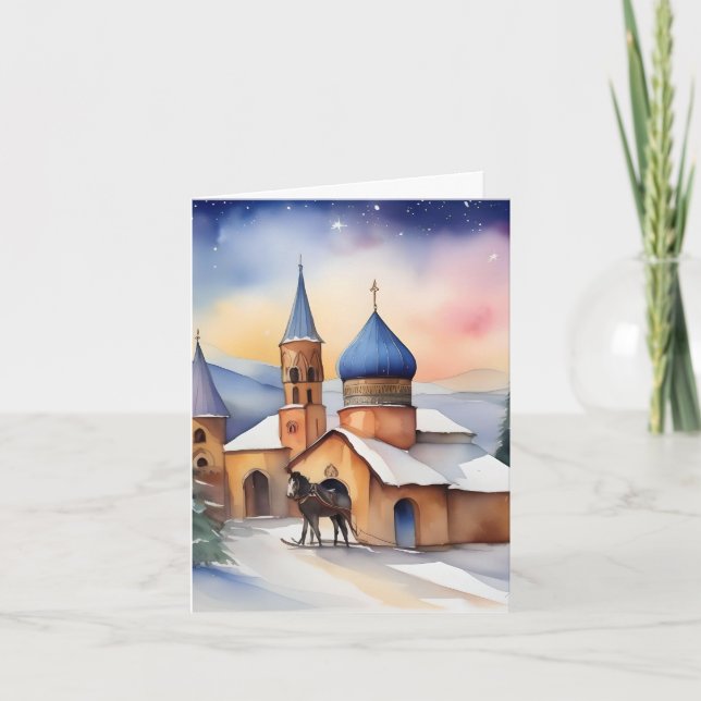 Armenische Weihnachten B - 6. Januar - Aquarell (Vorderseite)
