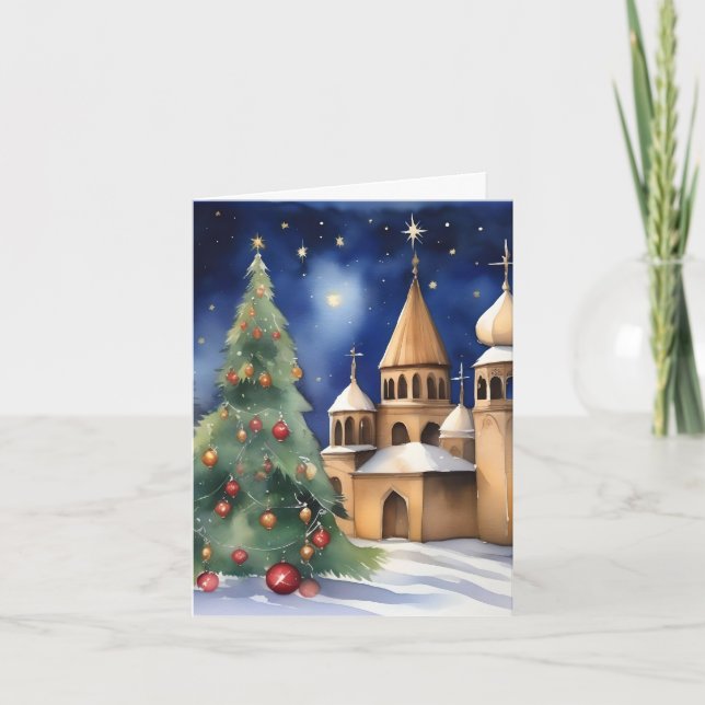 Armenische Weihnachten C - 6. Januar - Aquarell (Vorderseite)