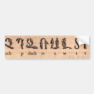 Armenischer Alphabet-Autoaufkleber Autoaufkleber