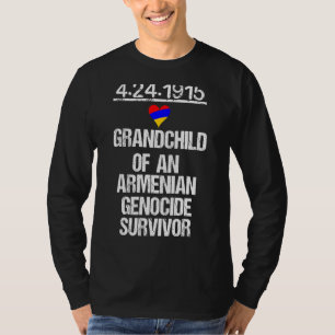 Armenischer Stolz Genozid Überlebende Großkindflag T-Shirt