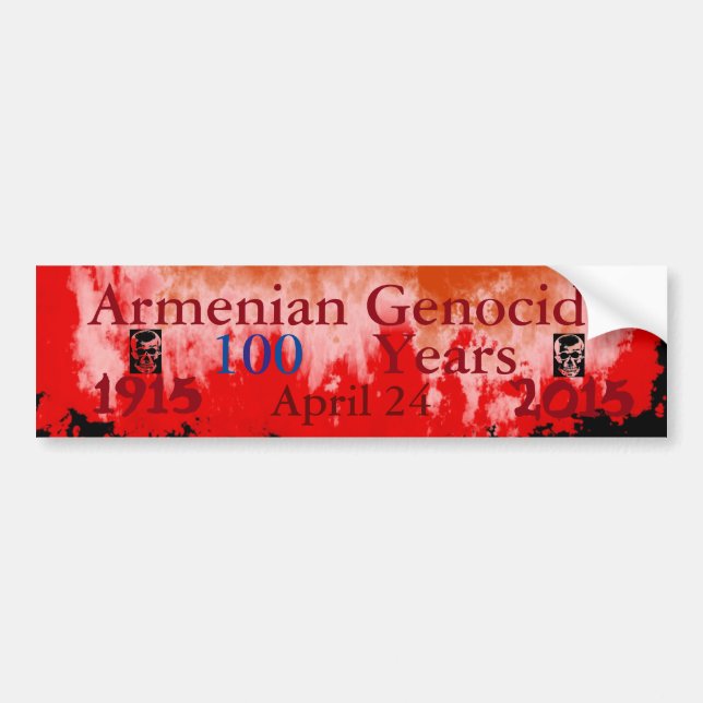 Armenischer Völkermord-Autoaufkleber Autoaufkleber (Vorne)