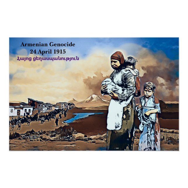 Armenischer Völkermord Poster (Vorderseite)