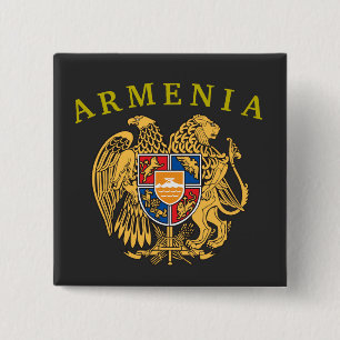 Armenischer Wappen-Button Button