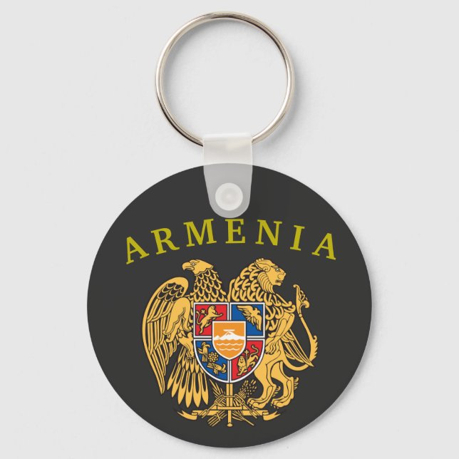 Armenischer Wappen-Schlüsselanhänger Schlüsselanhänger (Vorderseite)