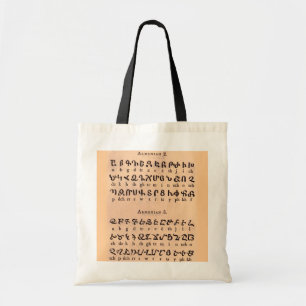 Armenisches Alphabet-Tasche Tragetasche