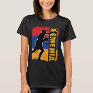 Armenisches Boxteam Armenische Flag Boxhandschuhe T-Shirt