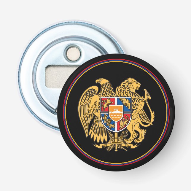 Armenisches Flaggenfenster, Armenisches Emblem /Pa Flaschenöffner (Vorderseite)