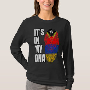 Armenisches und timorisches DNA-Flaggengebiet T-Shirt