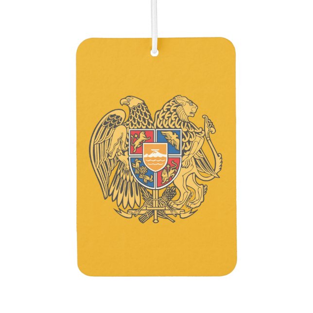 Armenisches Wappen Autolufterfrischer (Vorderseite)