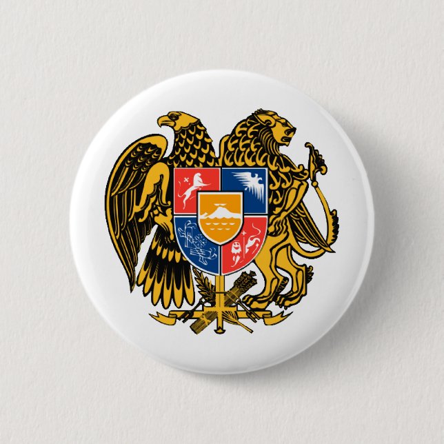 Armenisches Wappen Button (Vorderseite)