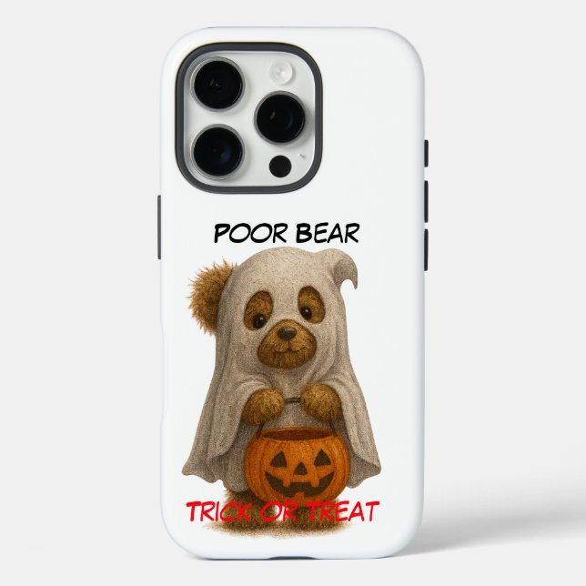Armer Bärentrick oder Treat - Niedlicher Halloween iPhone 16 Pro Hülle (Rückseite)