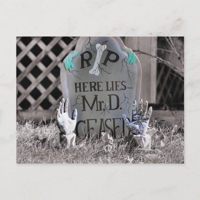 Armer Herr D Postkarte (Vorderseite)