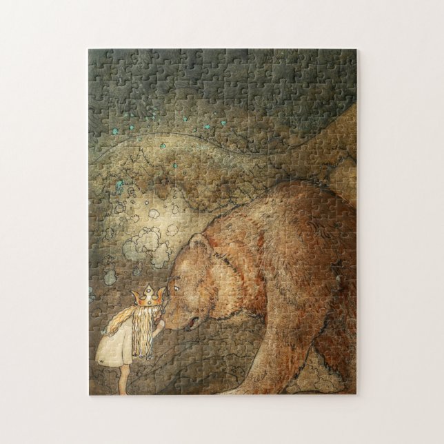 Armer kleiner Bär, 1912 von John Bauer (Vertikal)