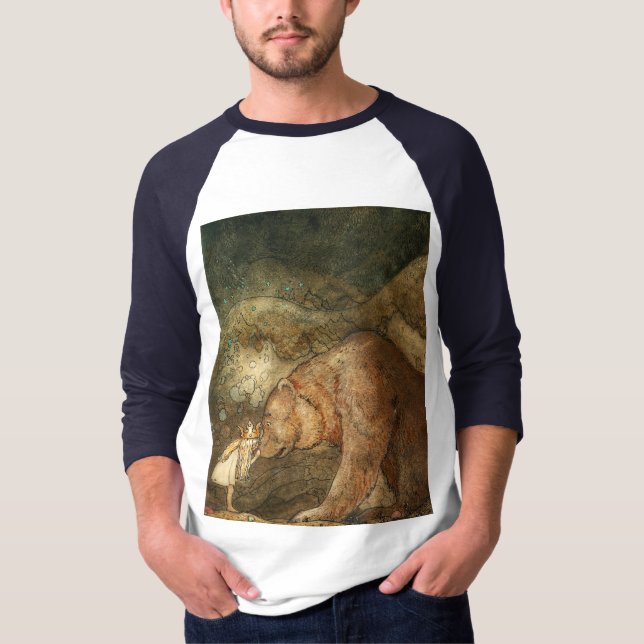 Armer kleiner Bär, 1912 von John Bauer T-Shirt (Vorderseite)