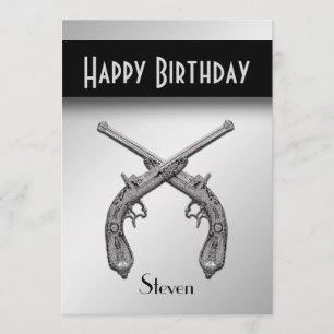 Armes Anniversaire Fête Invitation