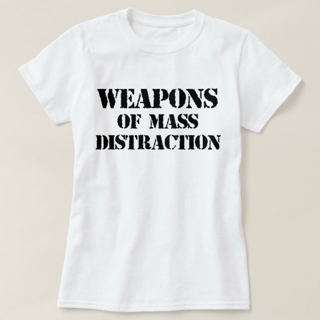 Armes de T-shirt de masse de distraction (Design devant)