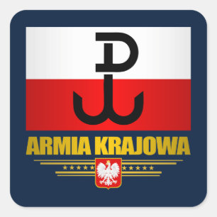 Armia Krajowa Quadratischer Aufkleber